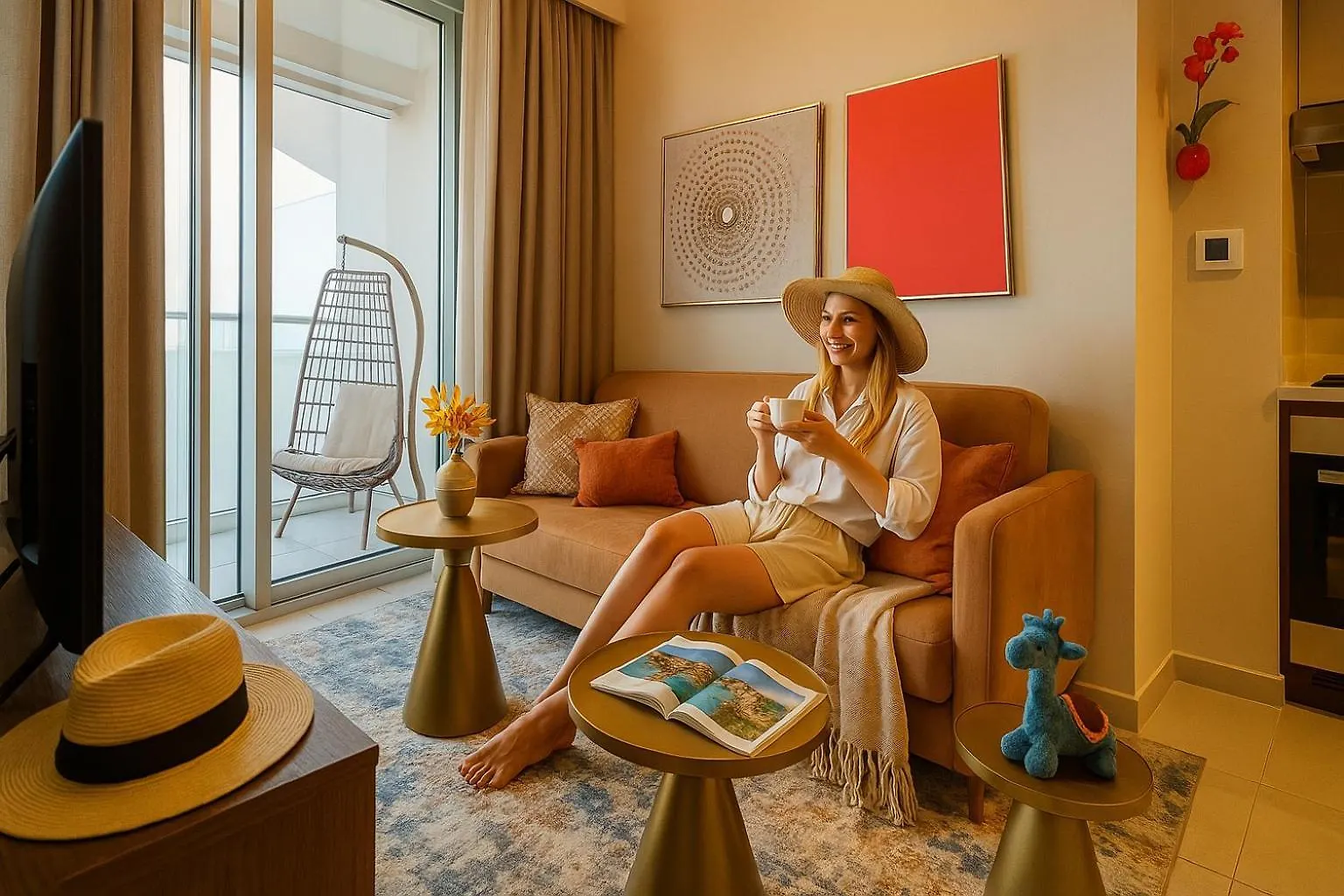 Keyrock Living - Chic Reva 1Br With Pool Access Apartment Dubai